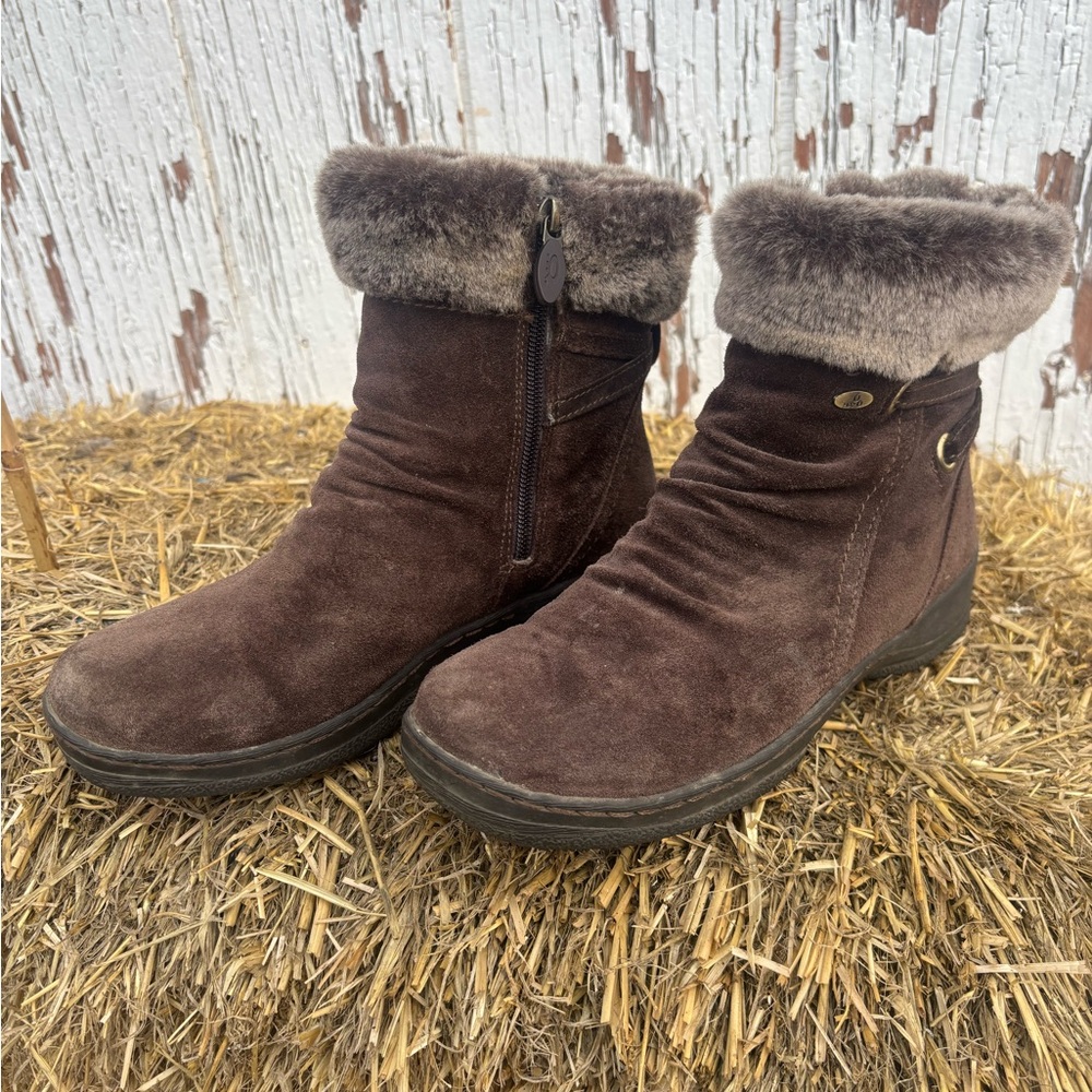 Denver Hayes Chocolate Suede Winter Boots